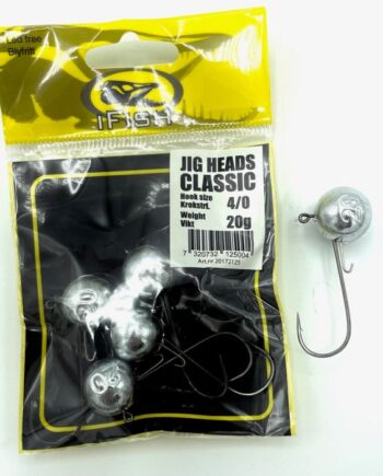 Ifish Classic Jighoveder Sølv