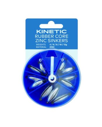 Kinetic Rubber Core Zinc Sinkers Assortment