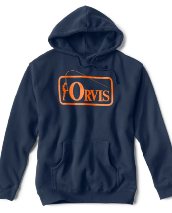 Orvis Bent Rod Badge Hoodie Navy 03