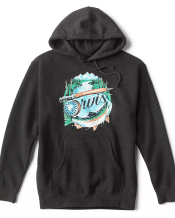 Orvis Rainbow Trout Hoodie Dk Charcol 09