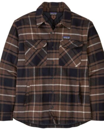 Patagonia Lw Insulated Fjord Flannel Skjorte Outdoor:molasses Brown