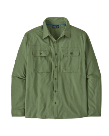 Patagonia Self Guided Sun Skjorte Ls Terrain Green