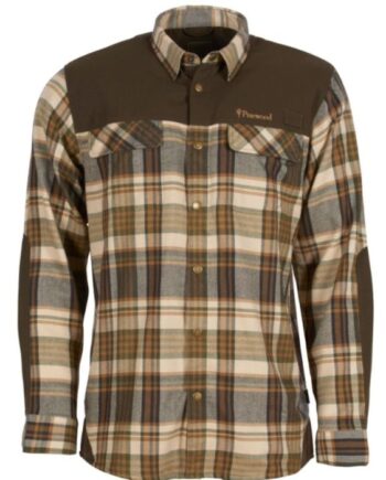 Pinewood Furudal Pro Tracker Wool Skjorte Beige Suede Brown