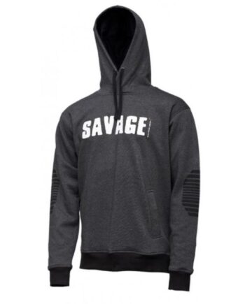 Savage Gear Logo Hoodie Dark Grey Melange