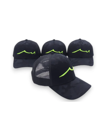 Searun Trucker Cap Black Chartreuse