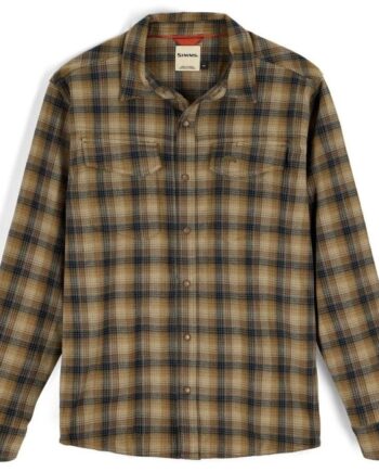 Simms Gallatin Flannel Shirt Kennebec Plaid:stone