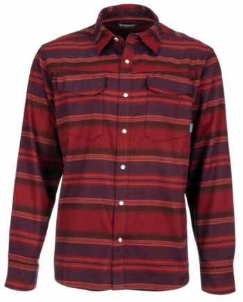 Simms Gallatin Flannel Skjorte Auburn Red Stripe