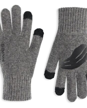 Simms Wool Full Finger Handske Steel