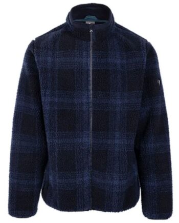Trespass Epperstone Fleece Jakke Navy Check