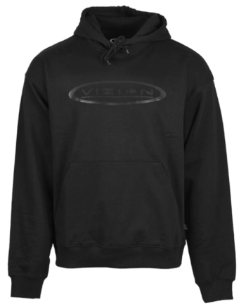 Vision Fish Oval Hoodie Black