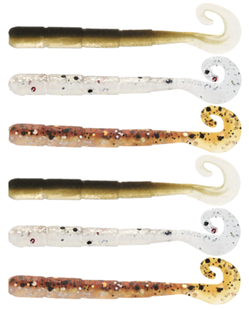 Westin Ned Worm Curl 5cm   5gr Clear Water Mix 23 6pcs
