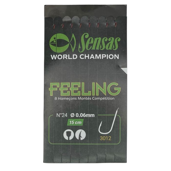 Sensas Feeling Hook To Nylon Str 24